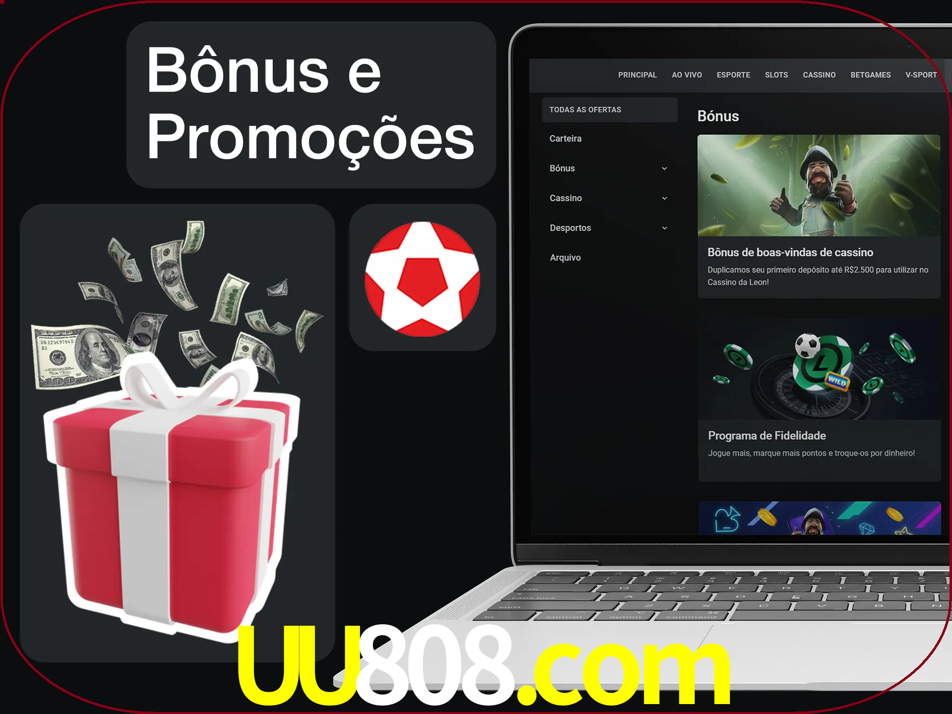 Verifique se há novos bônus e promoções.