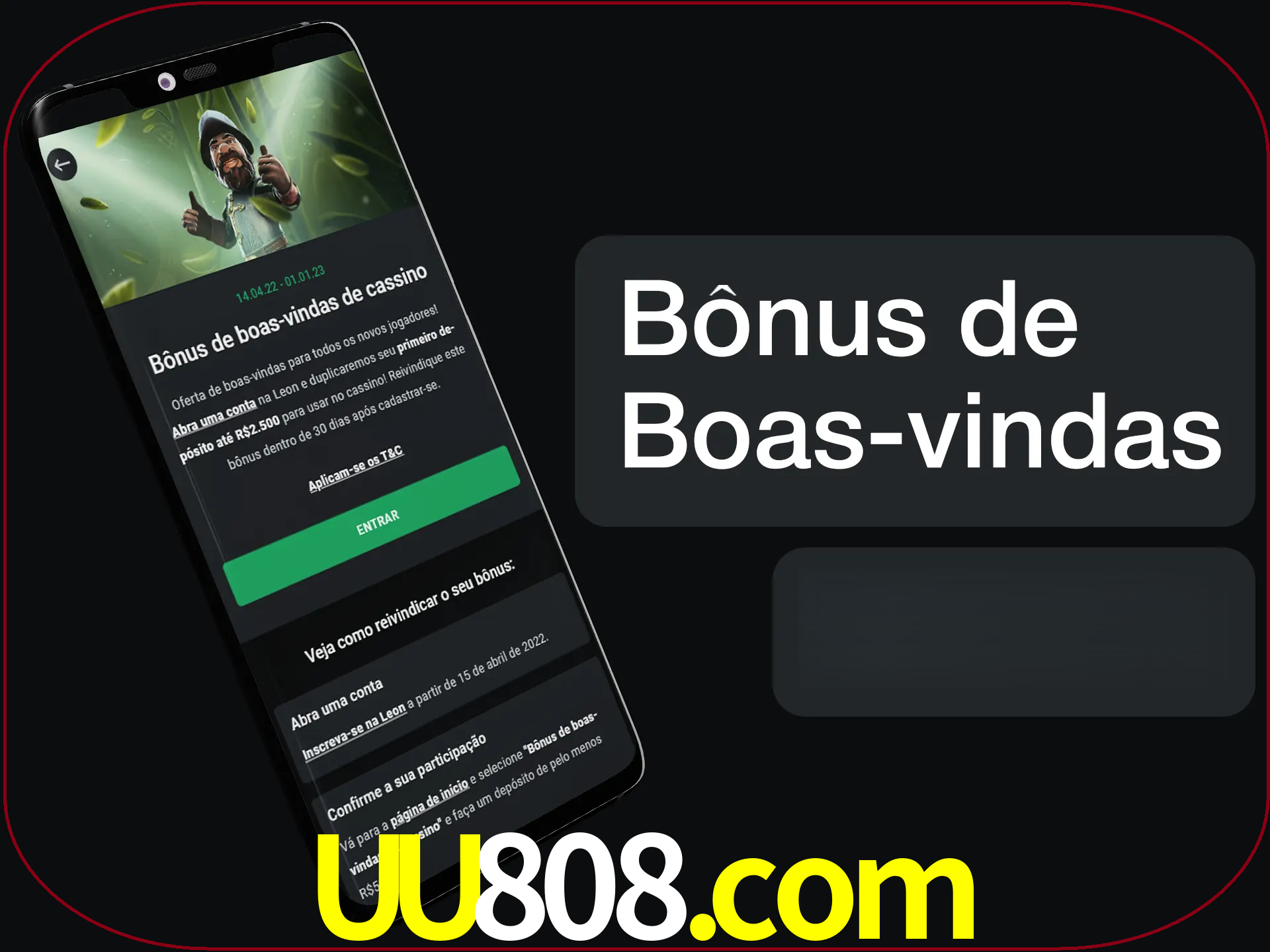 Não se esqueça de usar o bônus de boas-vindas.