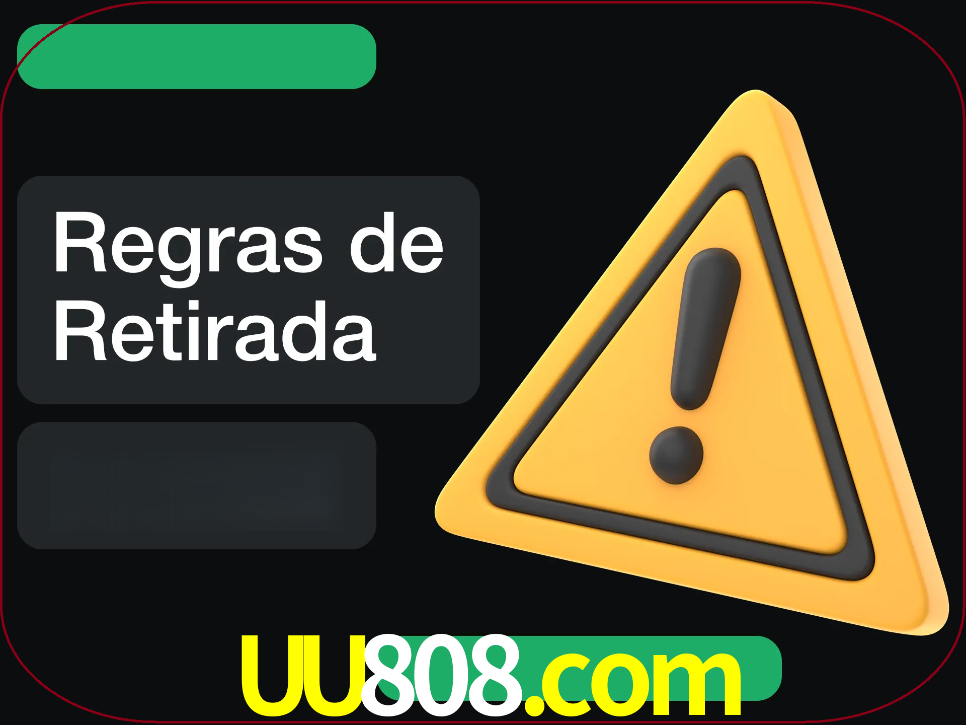Leia as regras antes de fazer primeiro comdawal.